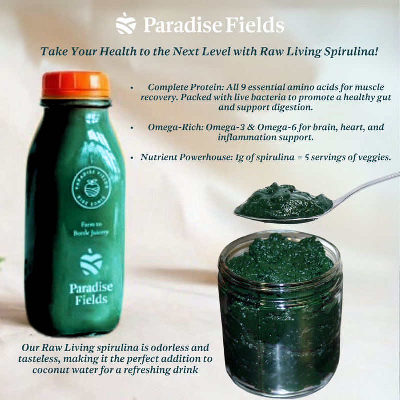 Raw Living Spirulina (16 oz Drink)