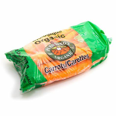 *Organic Carrots (2lb bag)